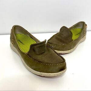 Superfeet Fir Bungee Cord Leather Loafers Slip On 8